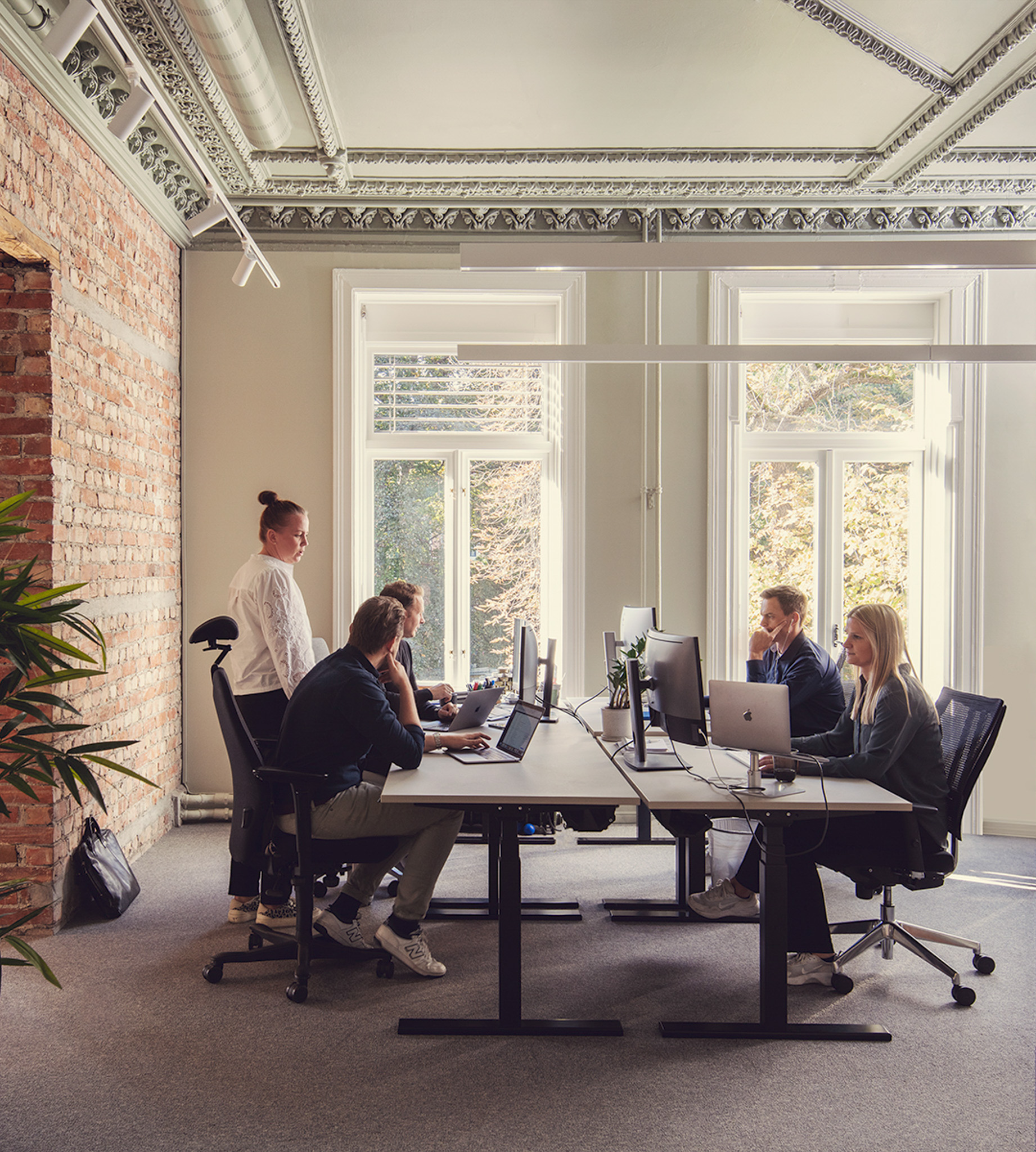 Amidays-teamet i kontormiljø